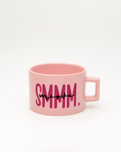 Pastel pembe Mali Müşavir İsimli Fincan, ön yüz