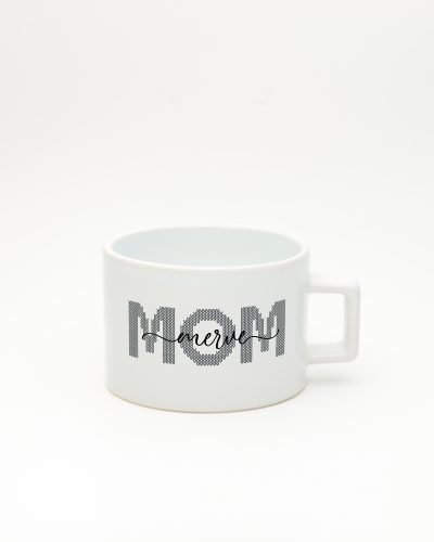 Beyaz Mom İsimli Fincan, ön yüz