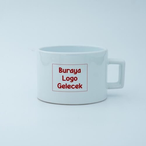 Logolu Karekulp Fincan - Görsel 11