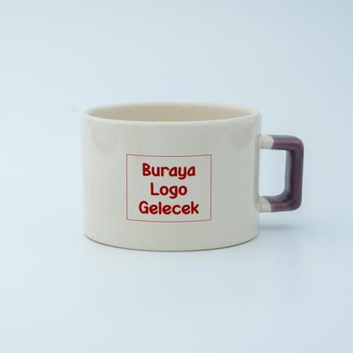 Logolu Karekulp Fincan - Görsel 6