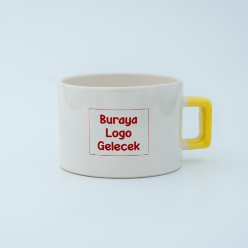 Logolu Karekulp Fincan - Görsel 8