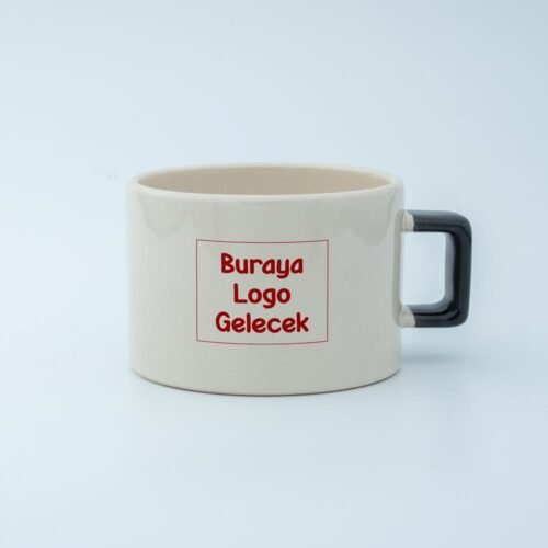 Logolu Karekulp Fincan - Görsel 2