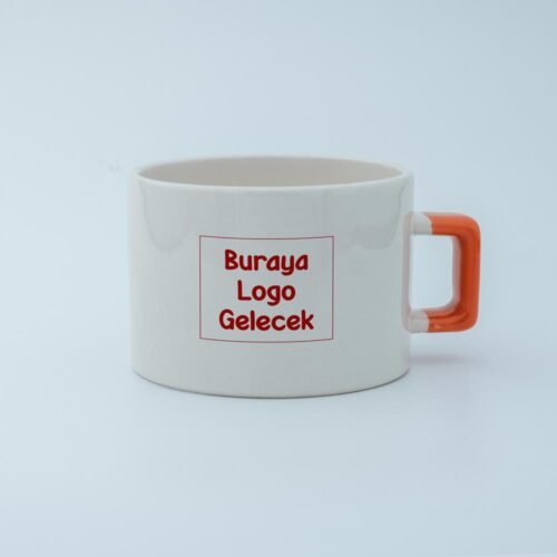 Logolu Karekulp Fincan - Görsel 9