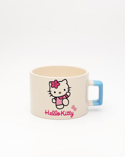 Mavi kulplu Hello Kitty İsimli Fincan, ön yüz