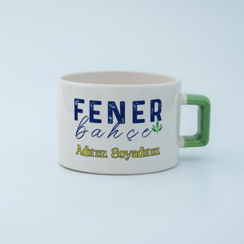 Sarı Lacivert Takım Temalı İsimli Fincan - Görsel 5