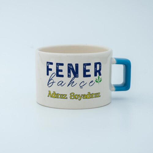 Sarı Lacivert Takım Temalı İsimli Fincan - Görsel 3