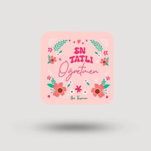 En Tatlı Öğretmen Bardak Altlığı