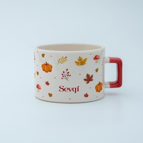 Sonbahar Yapraklı İsimli Fincan - Görsel 2
