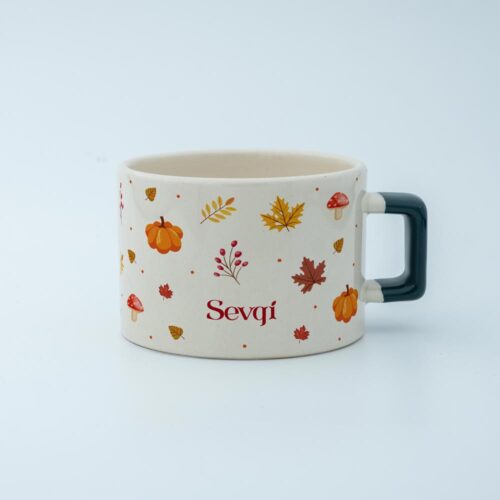 Sonbahar Yapraklı İsimli Fincan - Görsel 3