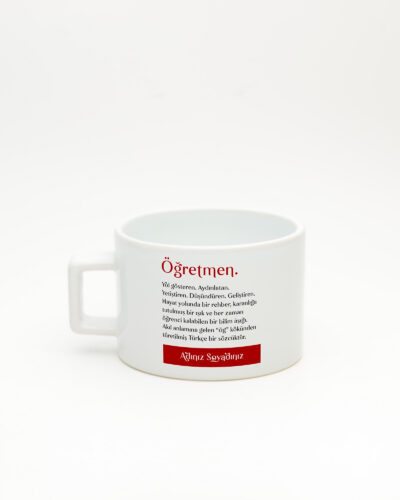 Öğretmen Kelime Fincan Beyaz