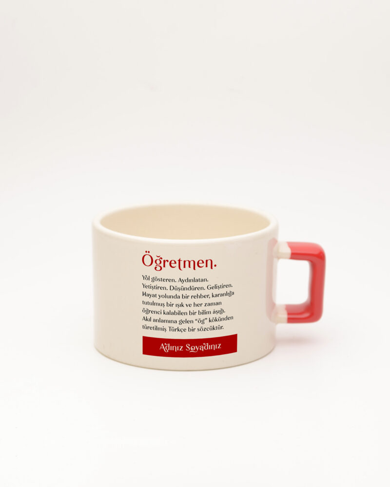 Öğretmen Kelime Fincan Kırmızı
