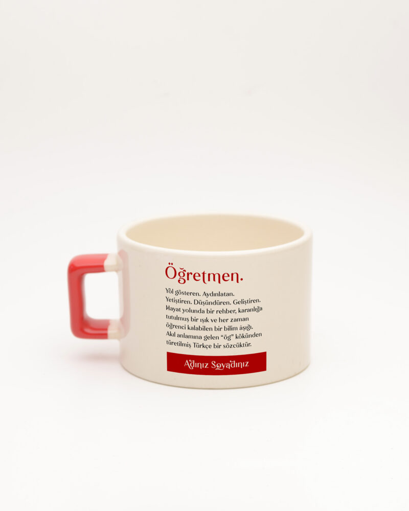 Öğretmen Kelime Fincan Kırmızı