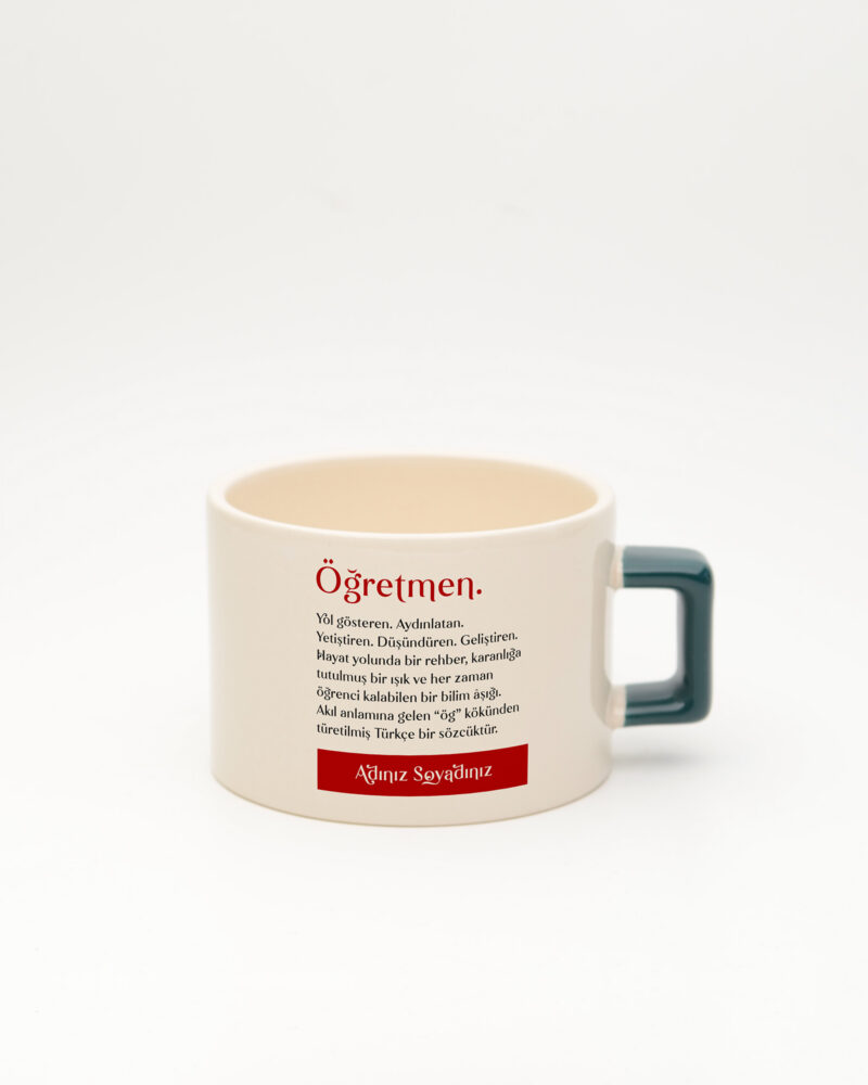 Öğretmen Kelime Fincan Koyu Yeşil