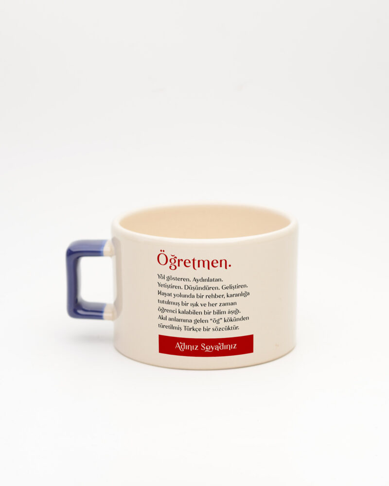 Öğretmen Kelime Fincan Lacivert
