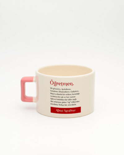Öğretmen Kelime Fincan Pembe