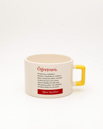 Öğretmen Kelime Fincan Sarı