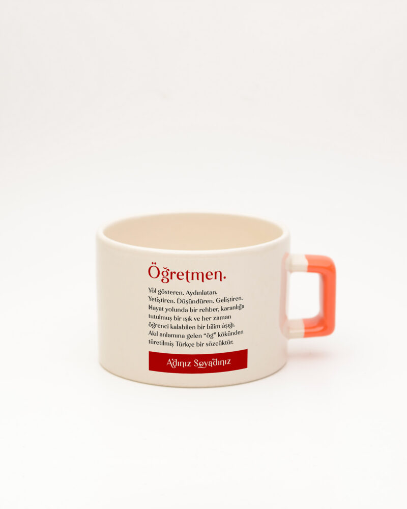 Öğretmen Kelime Fincan Turuncu