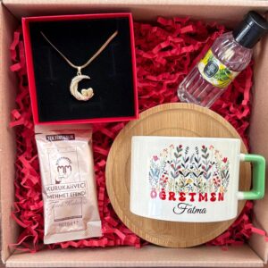 Çiçek Temalı Öğretmen Hediye Kutusu