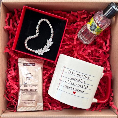 Kelebekli Öğretmen Temalı Hediye Kutusu v3 - Görsel 2