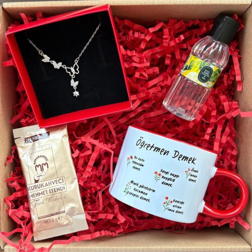 Kelebekli Öğretmen Temalı Hediye Kutusu v1 - Görsel 2