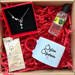 Kelebekli Öğretmen Temalı Hediye Kutusu v1