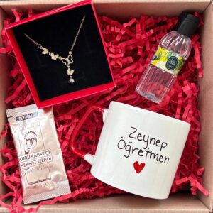 Kelebekli Öğretmen Temalı Hediye Kutusu v2