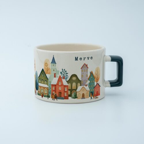 Kış Manzarası İsimli Fincan v1 - Görsel 1