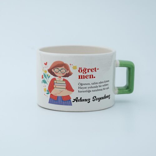 Öğretmen İsimli Kelime Fincan v1 - Görsel 3