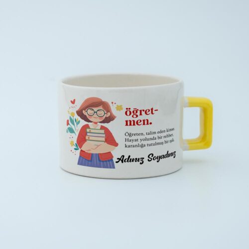 Öğretmen İsimli Kelime Fincan v1 - Görsel 2