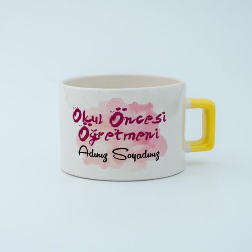 Okul Öncesi Öğretmeni İsimli Fincan - Görsel 5