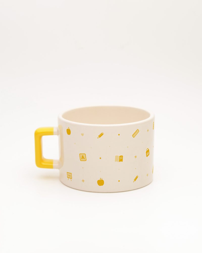 Sarı kulplu Sınıf Öğretmeni İsimli Fincan, arka yüz