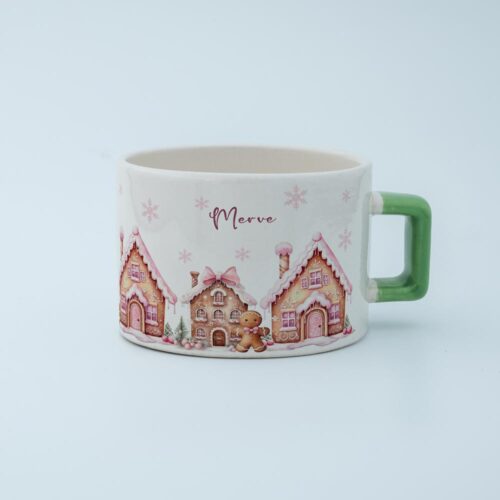 Kurabiye Ev Temalı İsimli Fincan - Görsel 9