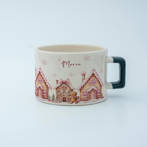 Kurabiye Ev Temalı İsimli Fincan - Görsel 6