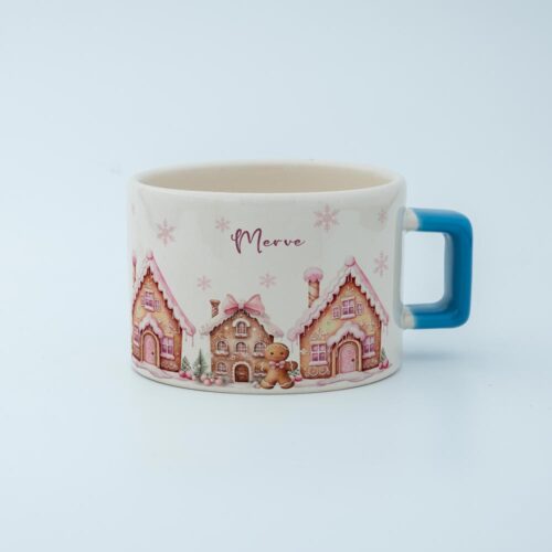 Kurabiye Ev Temalı İsimli Fincan - Görsel 4