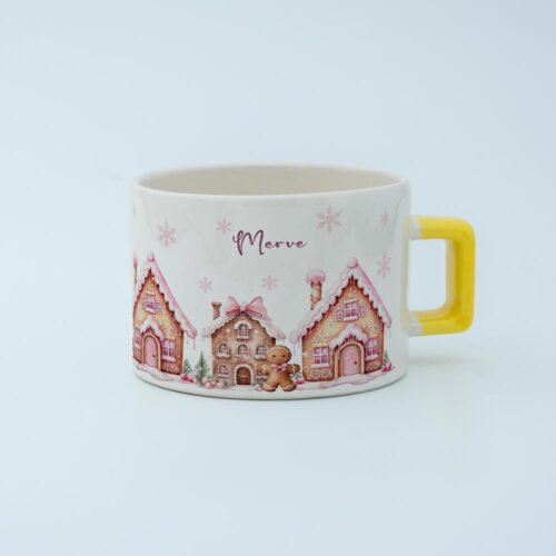Kurabiye Ev Temalı İsimli Fincan - Görsel 7