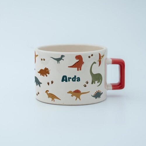Dinozor Temalı İsimli Fincan - Görsel 5