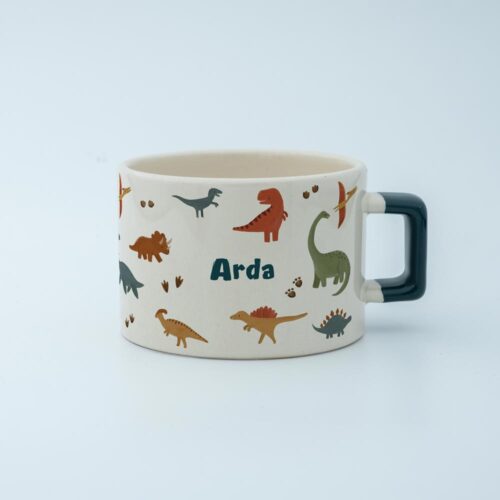 Dinozor Temalı İsimli Fincan - Görsel 4