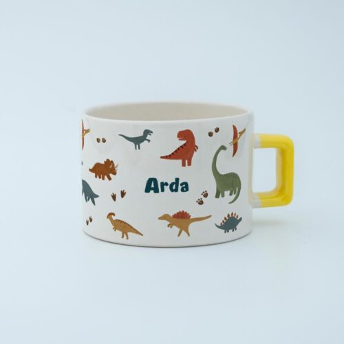 Dinozor Temalı İsimli Fincan - Görsel 8