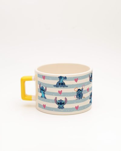Sarı kulplu Stitch İsimli Fincan v2, arka yüz