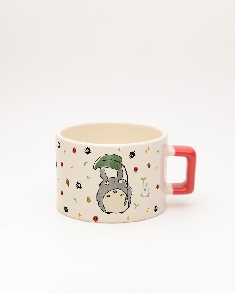Kırmızı kulplu Totoro Temalı İsimli Fincan, ön yüz