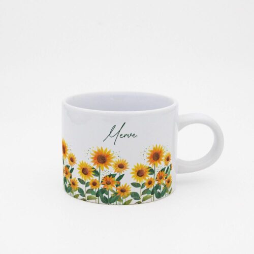 Ayçiçekli İsimli Sweet Fincan - Görsel 6