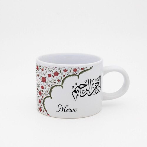 Çiçekli Besmele İsimli Sweet Fincan - Görsel 7