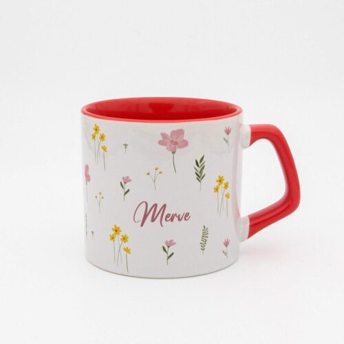 Kır Çiçekleri İsimli Moka Kupa - Görsel 2