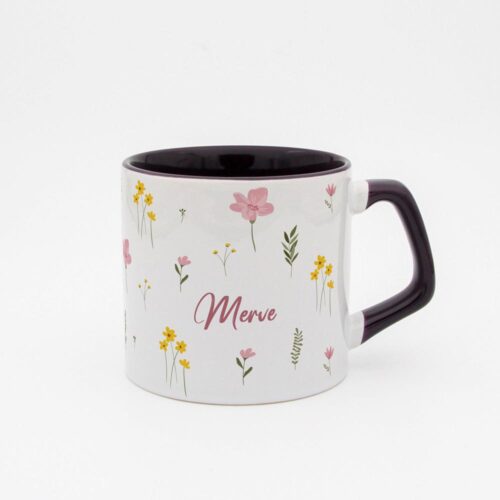 Kır Çiçekleri İsimli Moka Kupa - Görsel 4