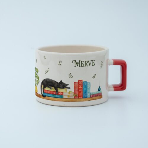 Kitaplık İsimli Karekulp Fincan - Görsel 2