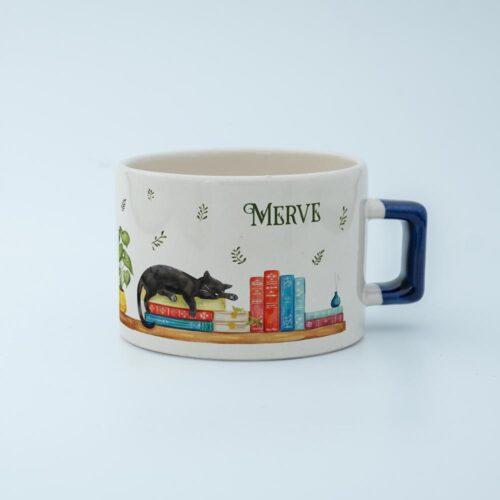 Kitaplık İsimli Karekulp Fincan - Görsel 5