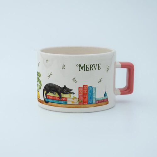 Kitaplık İsimli Karekulp Fincan - Görsel 7