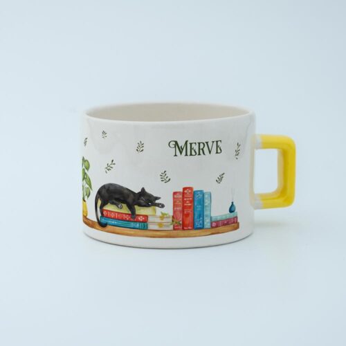 Kitaplık İsimli Karekulp Fincan - Görsel 8