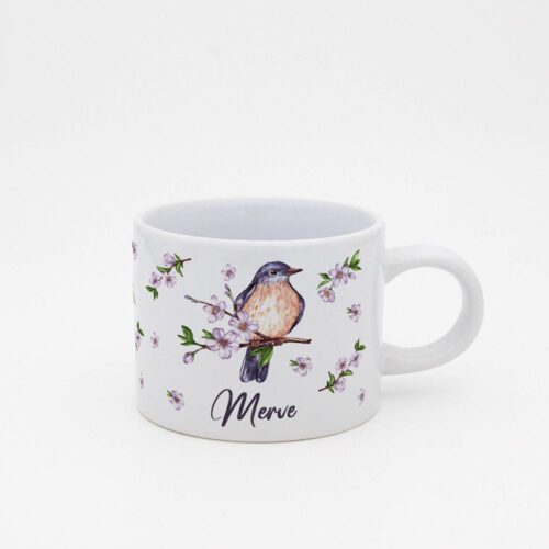 Kuş Temalı İsimli Sweeet Fincan - Görsel 2