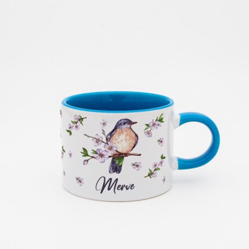 Kuş Temalı İsimli Sweeet Fincan - Görsel 3